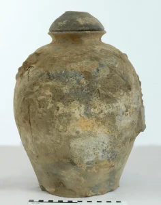 Image showing a pottery vessel with a lid