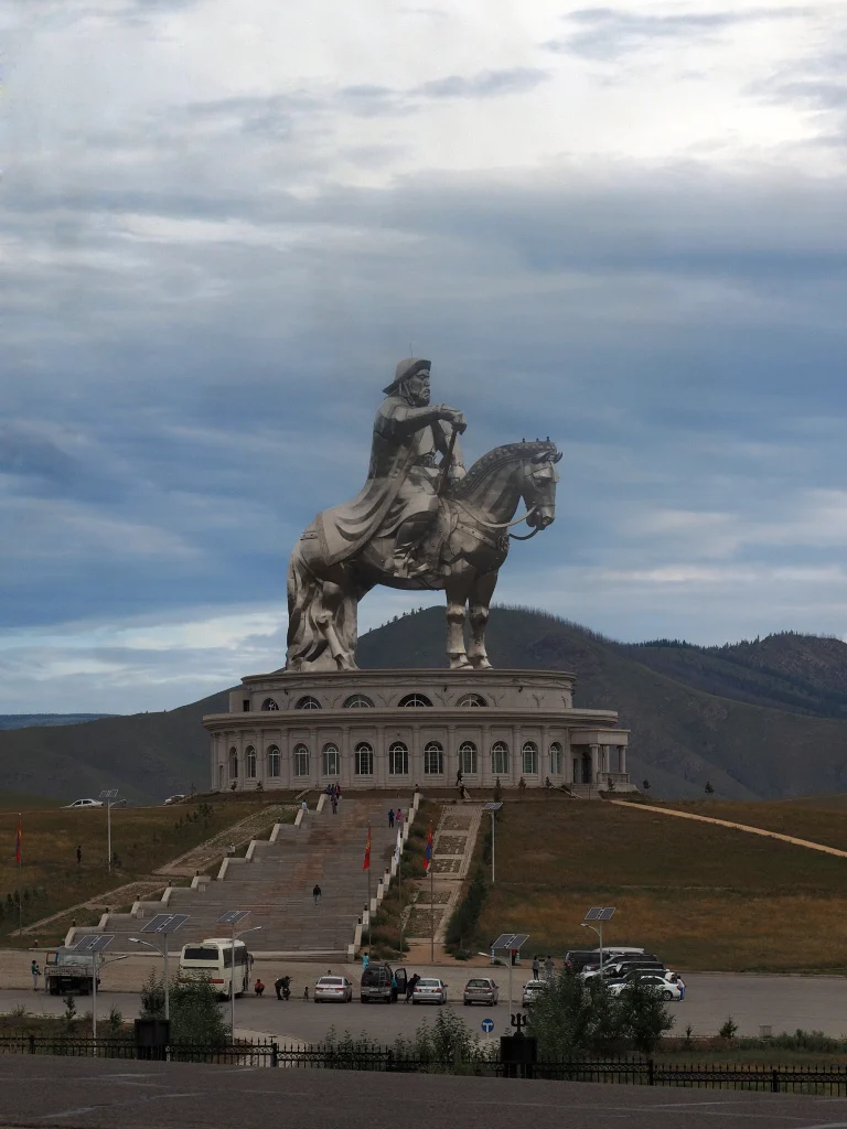 Picture showing the Genghis Khan monument